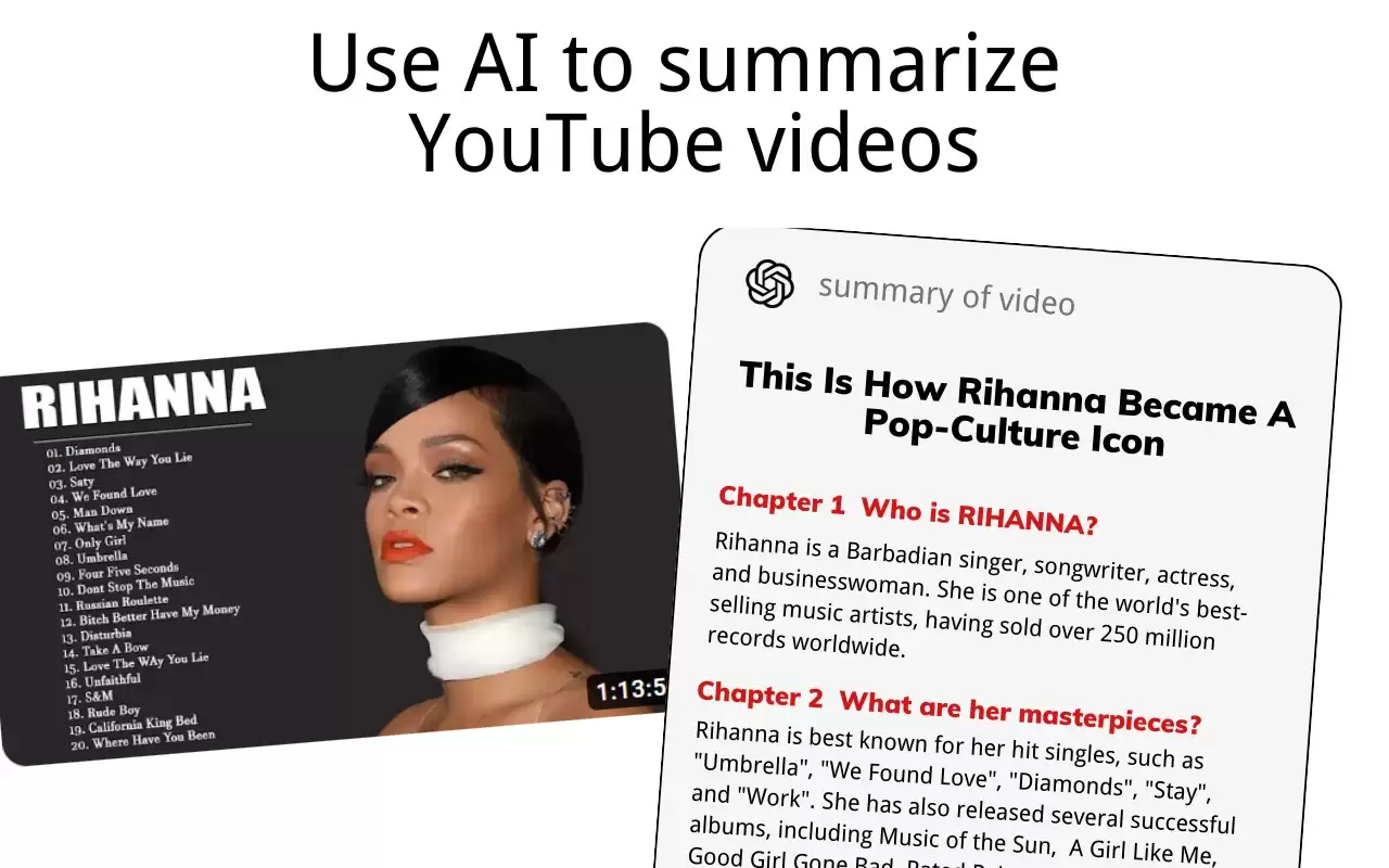 YouTube Videos Summary Easy Copy with AI : YouTube视频摘要AI快速复制