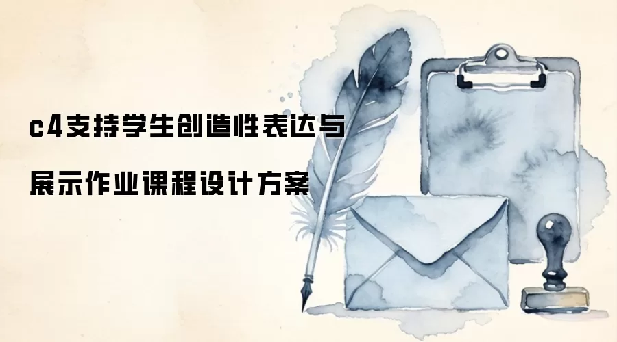 c4支持学生创造性表达与展示作业课程设计方案