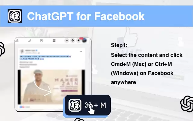 ChatGPT AI Comments & Replies for Facebook™ : 使用ChatGPT快速生成Facebook帖子的智能评论和回复