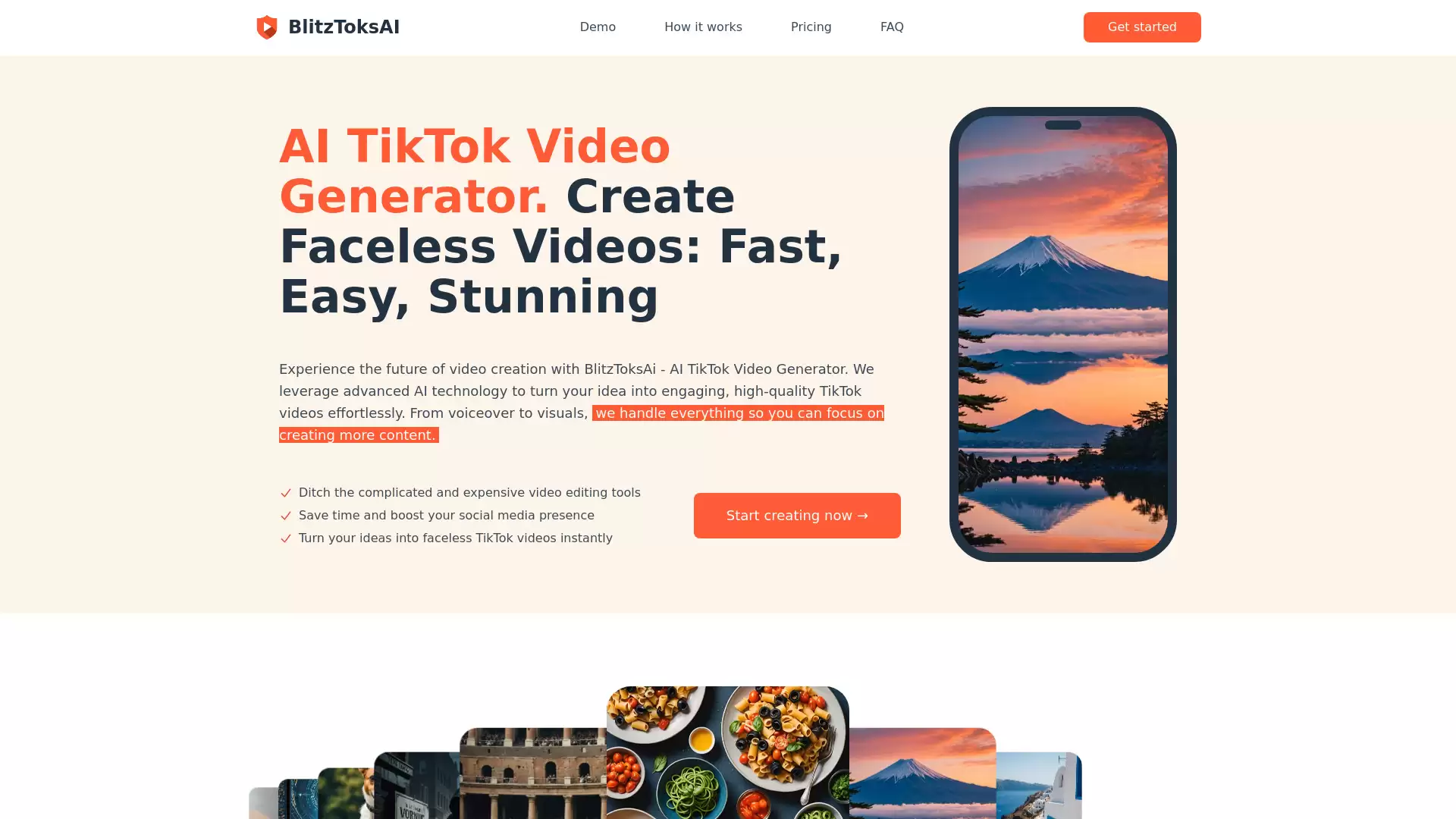 BlitzToksAI 智能AI视频生成器 一键高效制作TikTok短视频