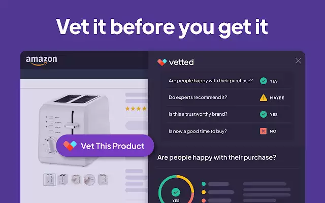 Vetted AI – GPT for Shopping : 购物利器，全方位调查产品信息