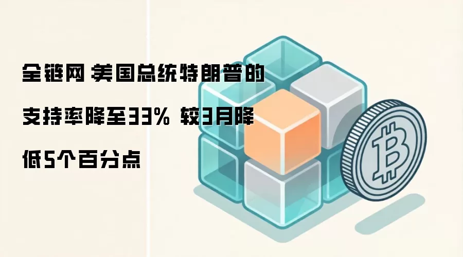 全链网:美国总统特朗普的支持率降至33% 较3月降低5个百分点