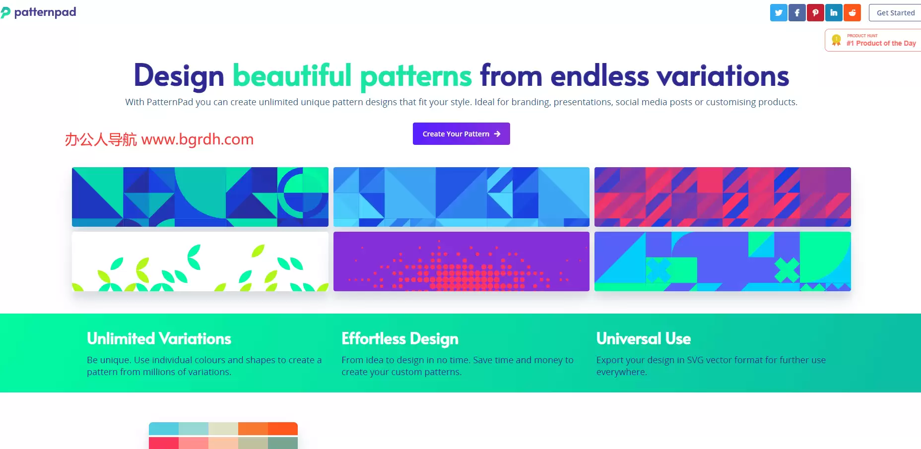 PatternPad-在线创建背景图案的设计工具