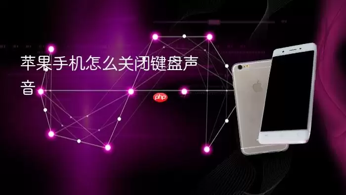 苹果手机怎么关闭键盘声音