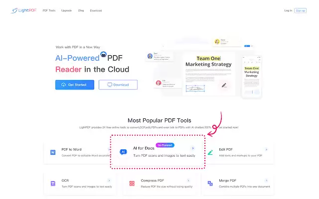 LightPDF - AI For Docs, Edit and Convert PDF : LightPDF - AI文档编辑和转换PDF