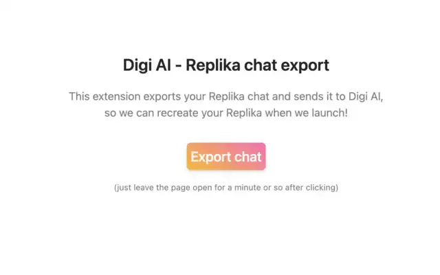 Replika Chat Export (Digi AI) : 保存您的Replika数据(或从中创建一个Digi!)