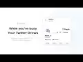 TweetPeek AI - Grow Twitter with Real People! : 从零点击到真实粉丝，通过AI快速增长Twitter！