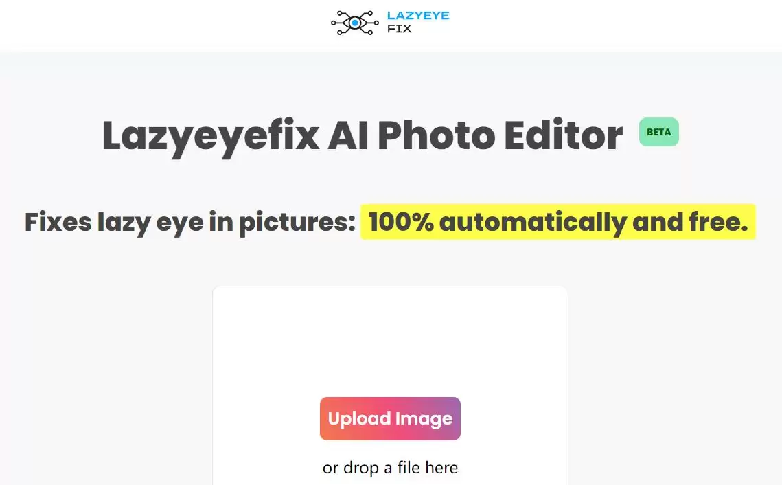 Lazyeyefix AI : 自动修复照片中的斜视眼睛