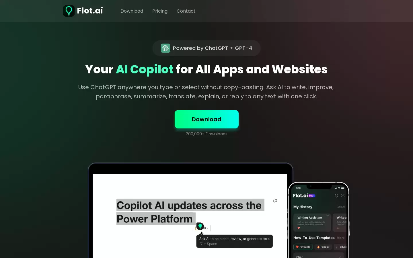 Flot.ai : AI应用助手