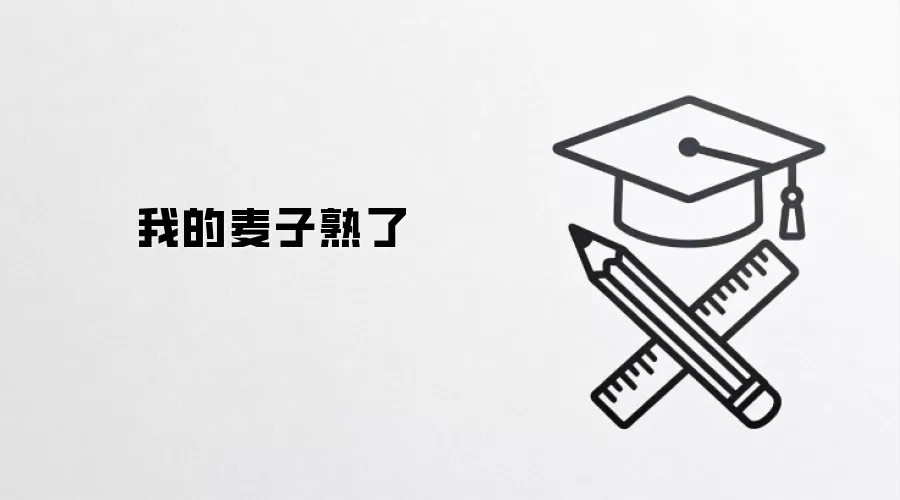 我的麦子熟了
