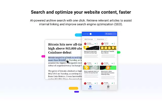 LOYAL AI: AI-Powered Content Optimization : AI助力内容优化，自动化新闻分类、搜索和内容优化