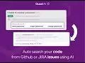 Quod AI: Code search & productivity : 在Github和Jira上更快地找到所需的代码