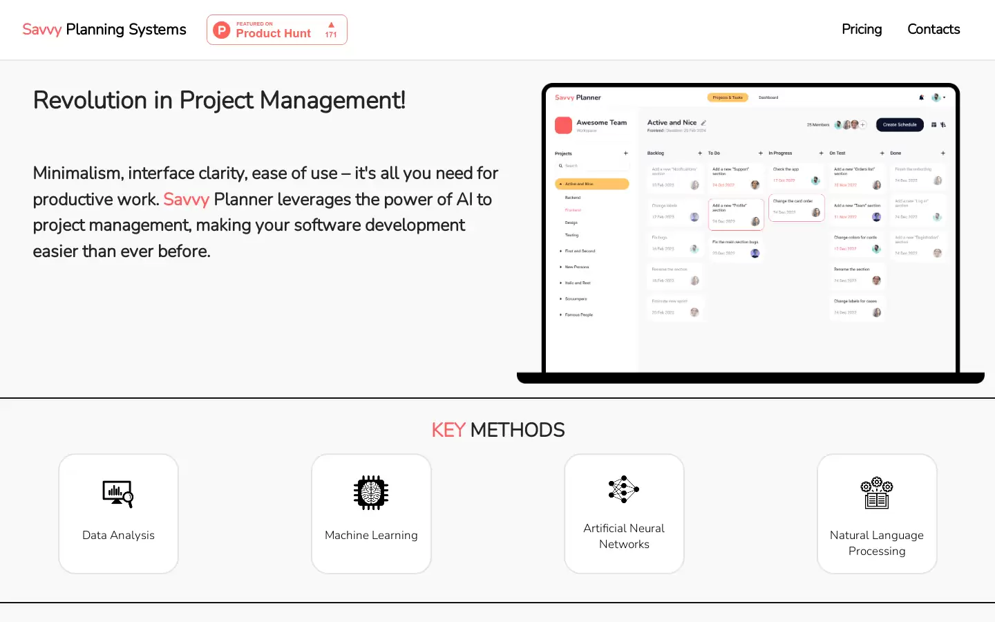 Sa vvy Planner : 人工智能项目管理