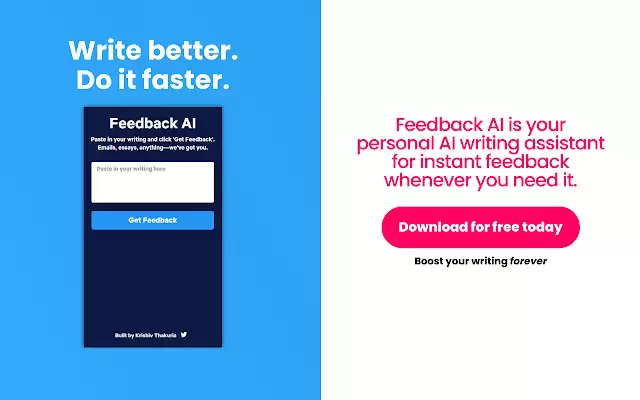 FeedbackAI - AI-powered Writing Assistant : AI写作助手，即时反馈