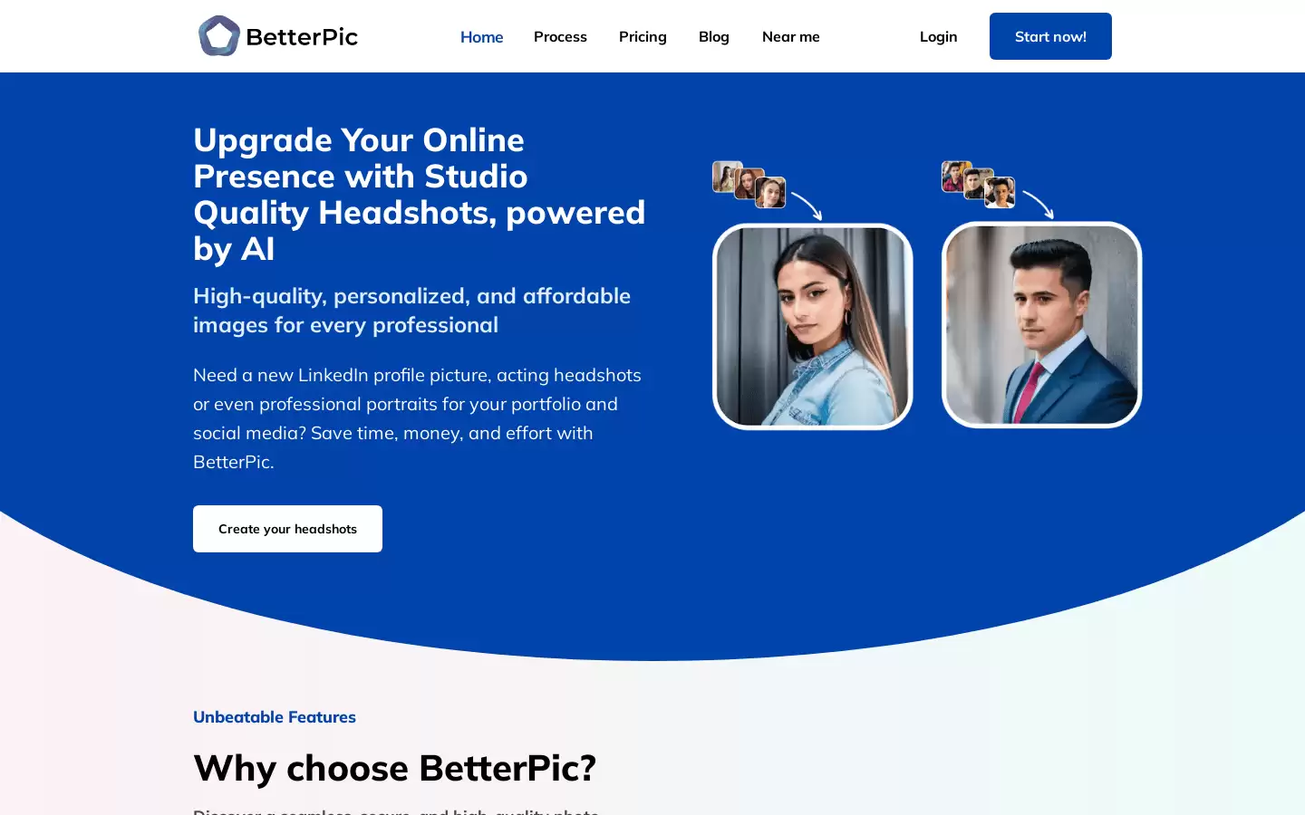 BetterPic : 利用人工智能为每一位专业人士打造专业的头像
