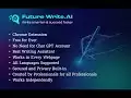 FutureWrite AI for Writing & More w/ ChatGPT : 写作助手，智能AI提升写作效率