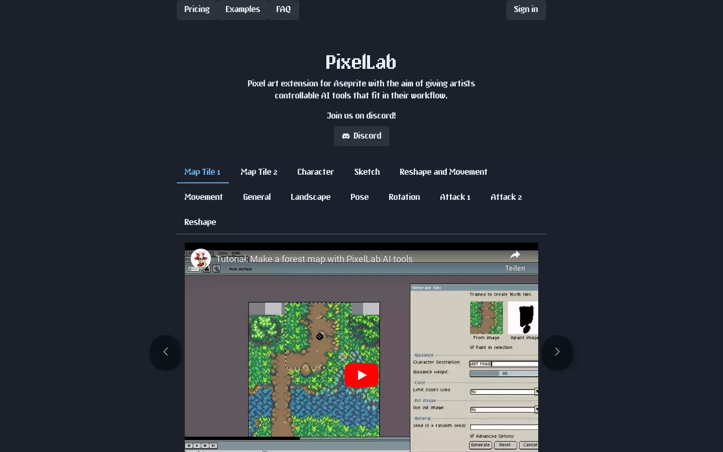 PixelLab : Aseprite的像素艺术扩展程序，带有AI工具
