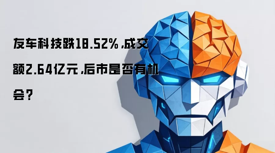 友车科技跌18.52%,成交额2.64亿元,后市是否有机会?