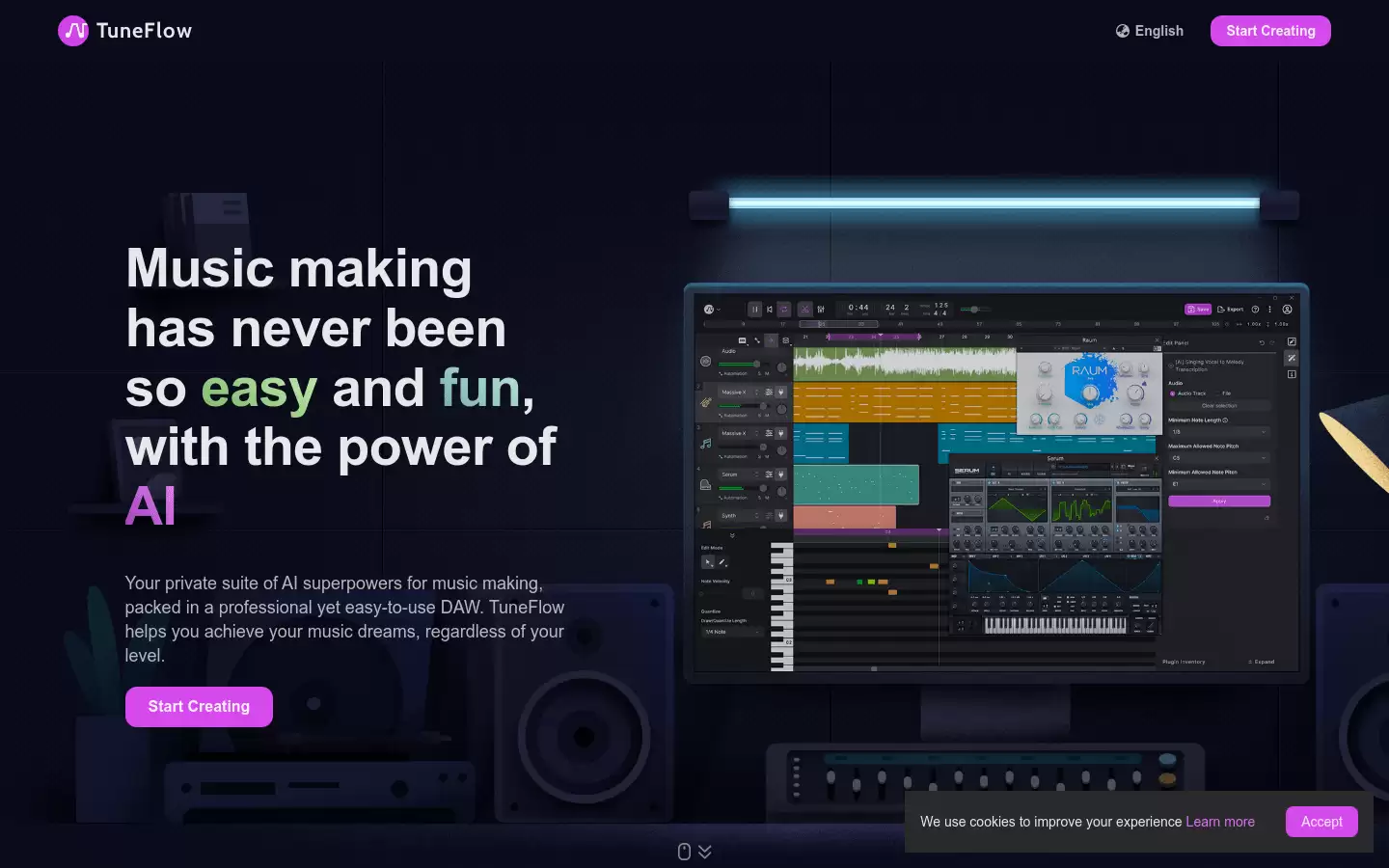 TuneFlow : AI 加持的音乐制作，就是这么轻松愉快