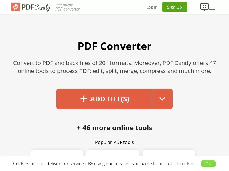 PDF Candy : PDF文件转换器