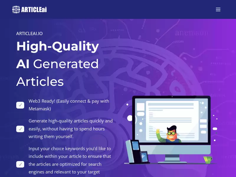 ArticleAI.io : 高质量AI生成文章