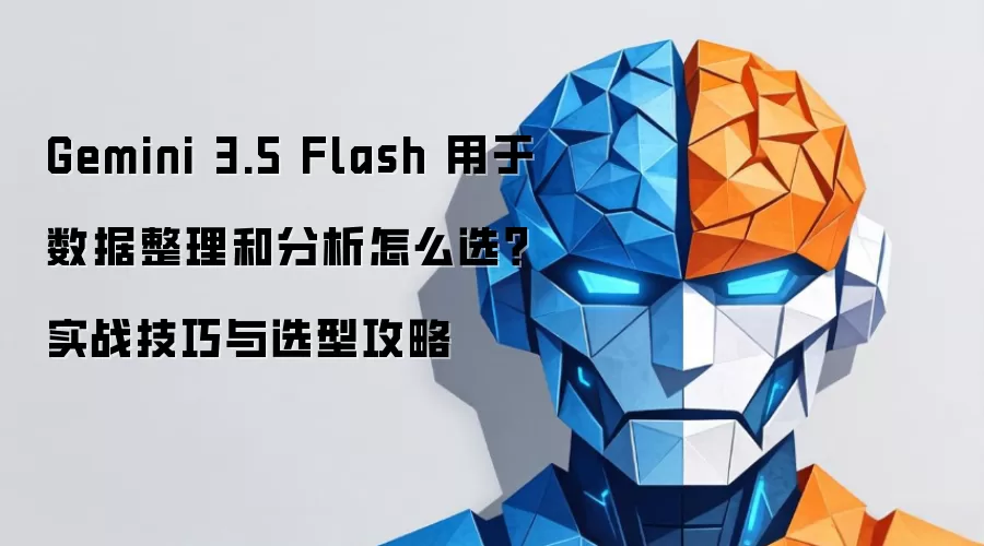 Gemini 3.5 Flash 用于数据整理和分析怎么选？实战技巧与选型攻略