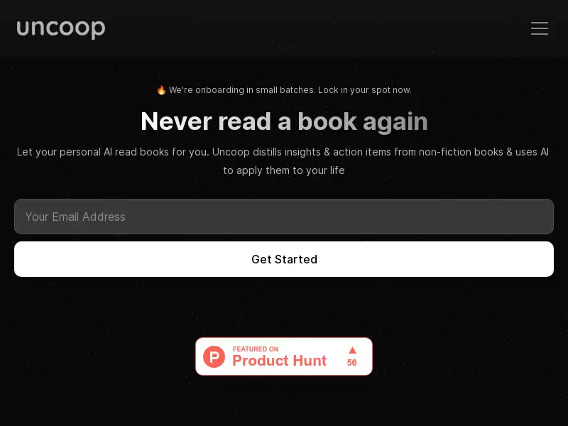 Uncoop : Uncoop读书AI,精简核心概念并应用到你的独特情况中