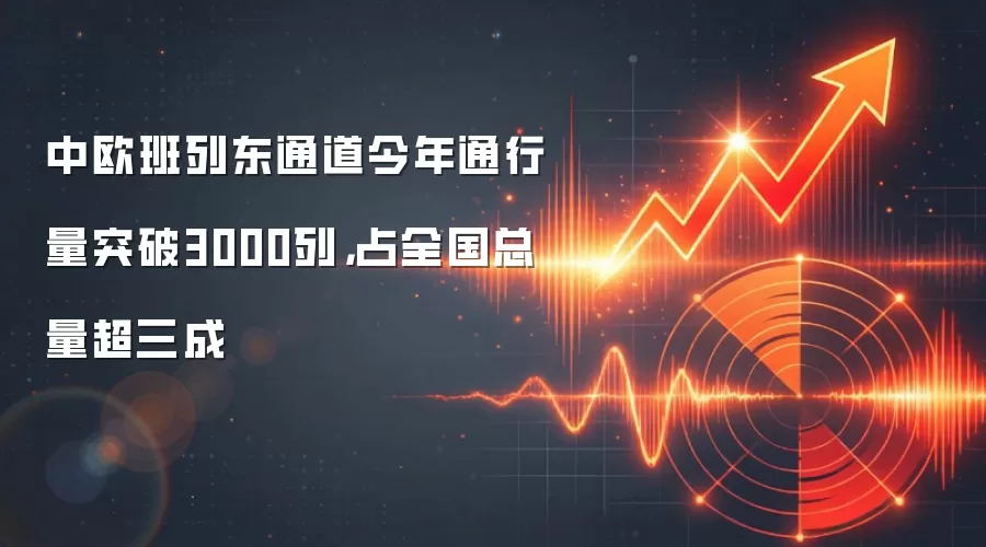 中欧班列东通道今年通行量突破3000列,占全国总量超三成