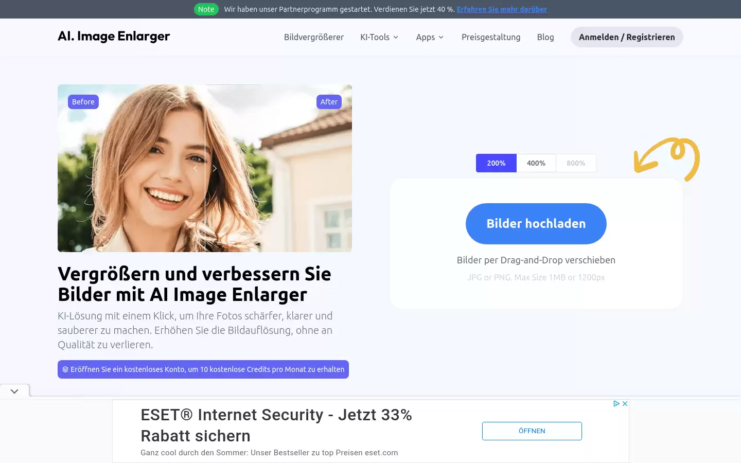 Imglarger : 放大图像而不损失质量!