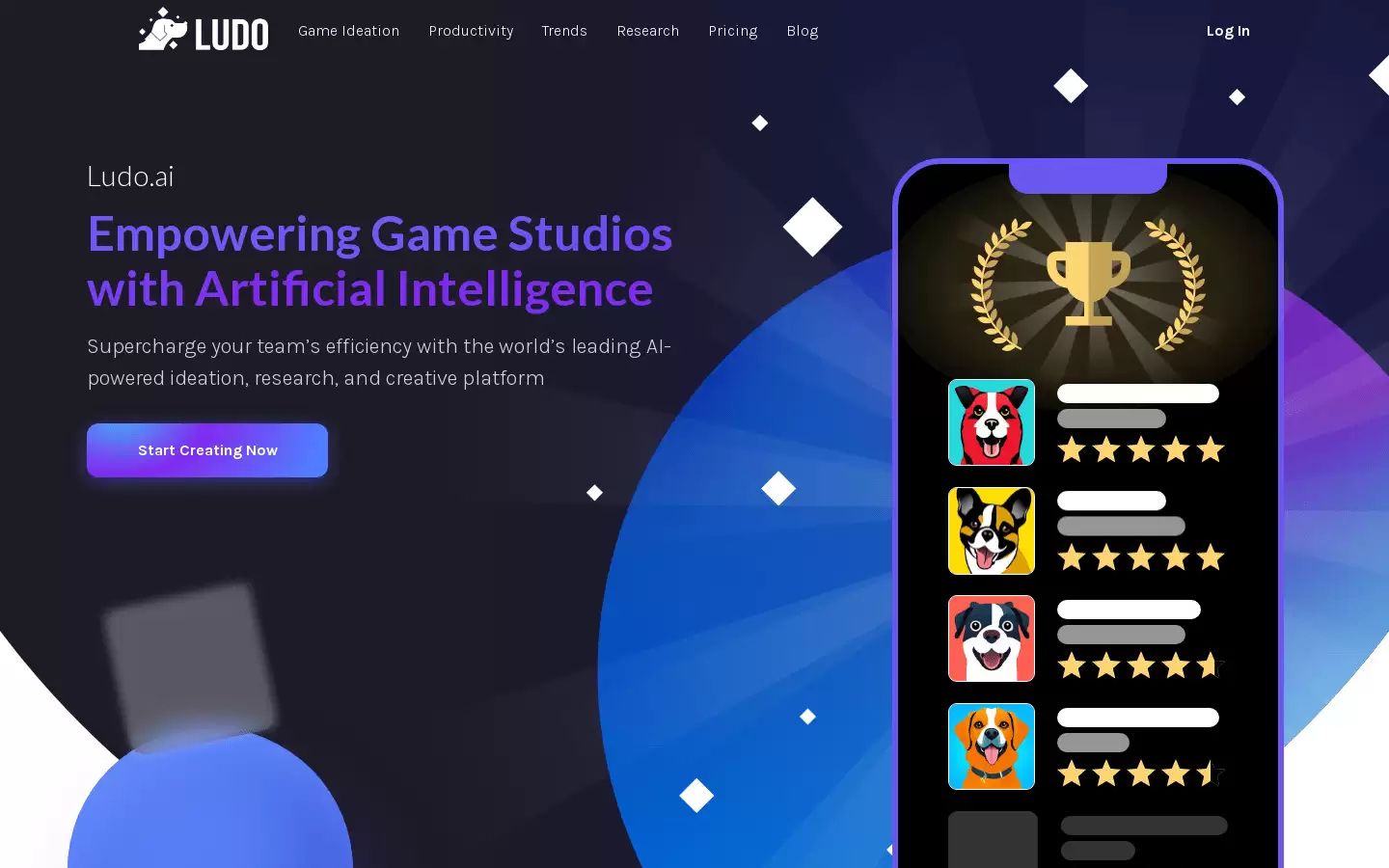 Ludo.ai : Ludo.ai—游戏开发必备AI创意助手