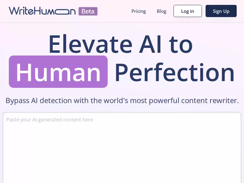 WriteHuman : 绕过AI检测的最强内容改写工具