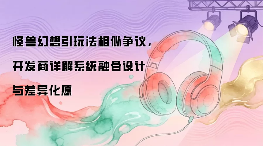 怪兽幻想引玩法相似争议，开发商详解系统融合设计与差异化愿