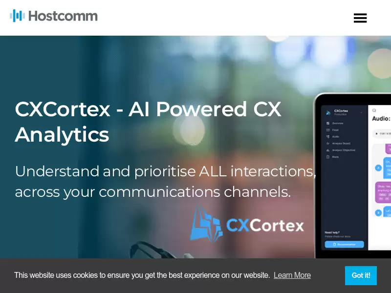 CXCortex : AI驱动的CX分析平台