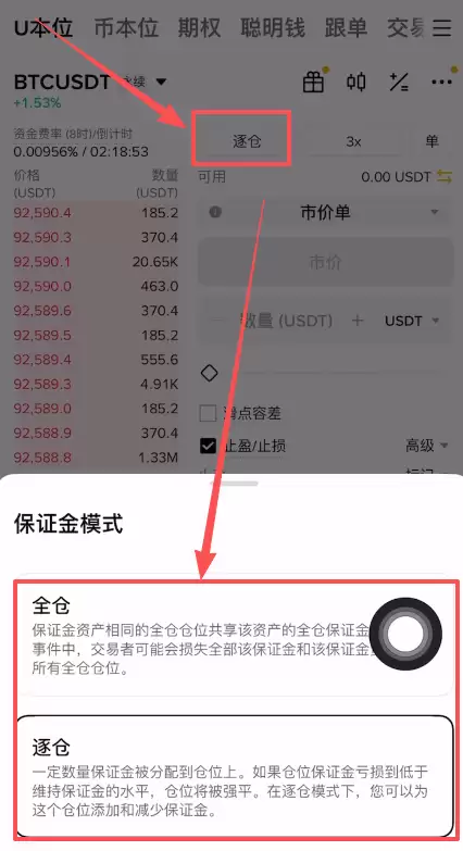 币安合约新手指南:U本位逐仓开单全流程及止盈止损设置