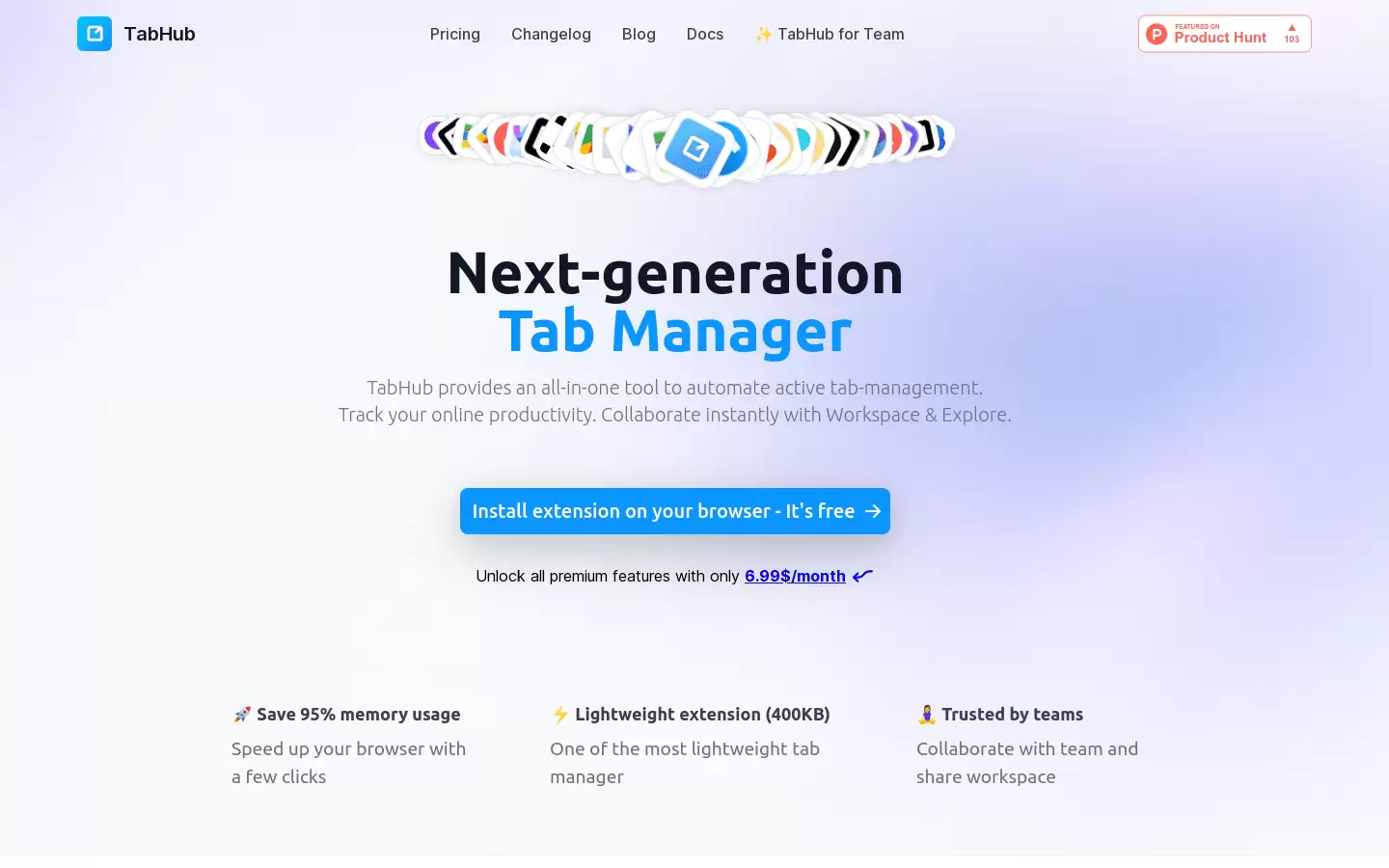 TabHub : 下一代标签管理器