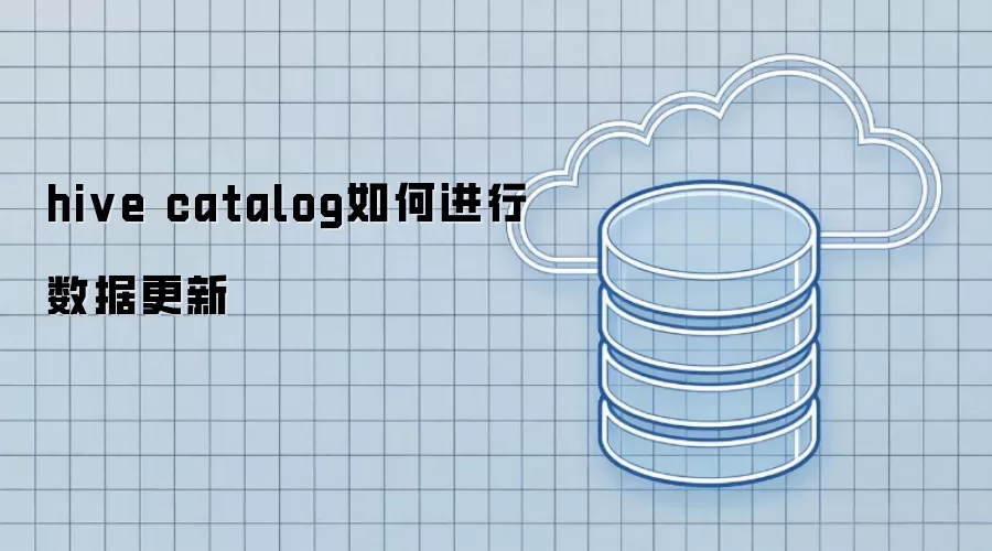 hive catalog如何进行数据更新