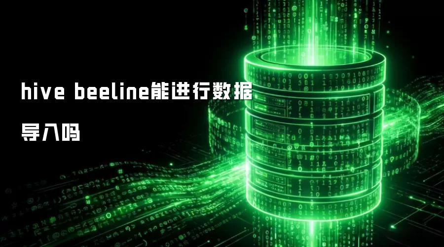 hive beeline能进行数据导入吗