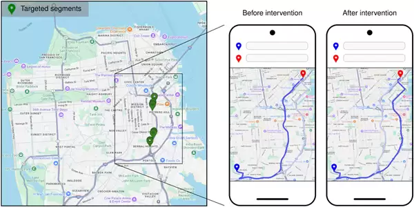 谷歌偷偷改了2% Google Maps用户的路线!结果整座城市的汽车都快了 油耗跟着降