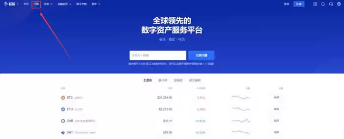 纳诺币(NANO)购买流程:在欧易行情页面搜索