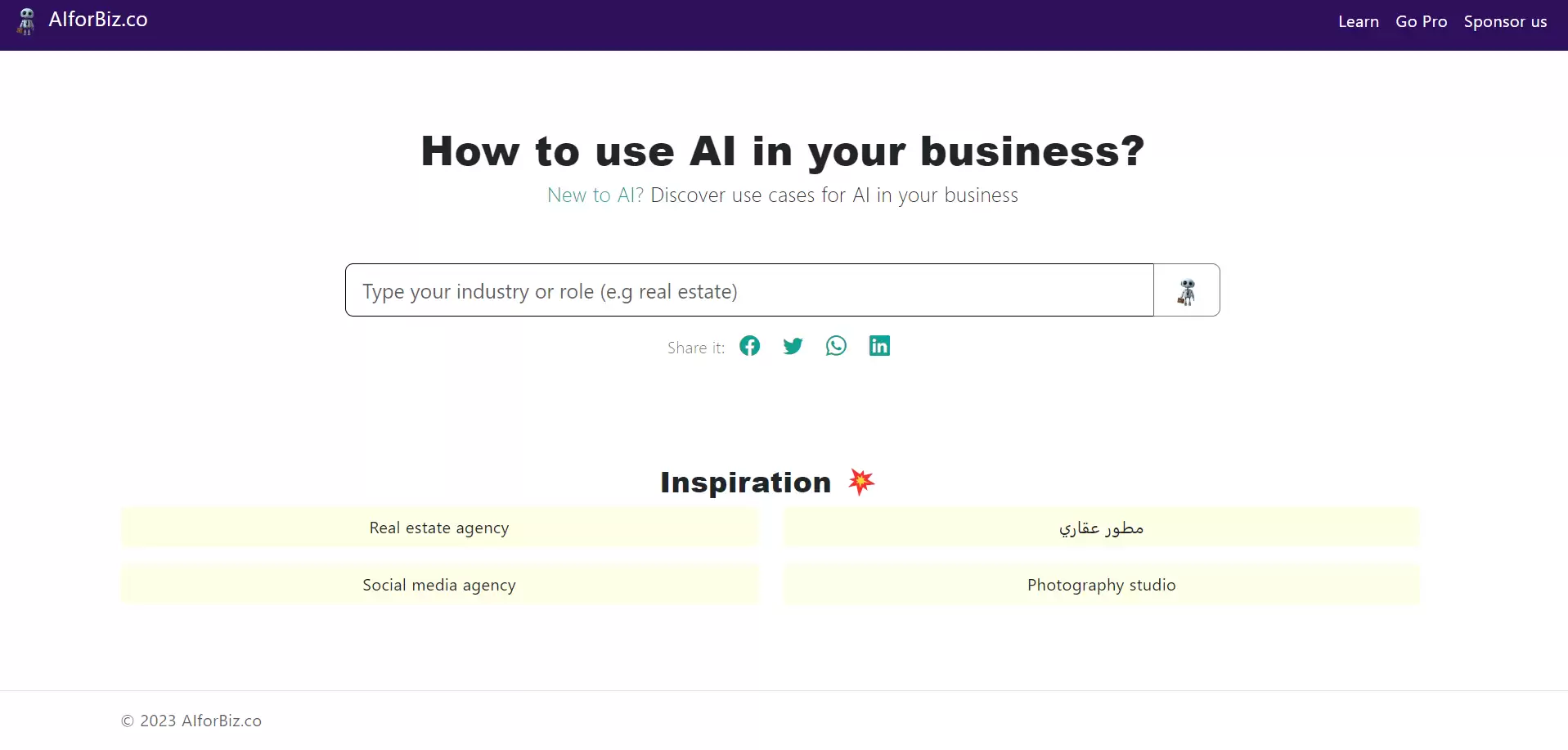 AIforBiz : 为您的企业提供AI解决方案
