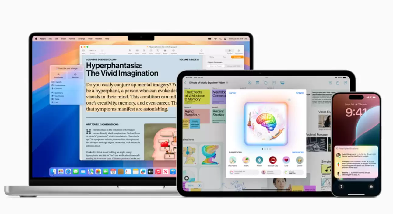 苹果“AI”官方详解:Apple Intelligence 本地 30 亿参数模型,云端基于苹果芯片服务器