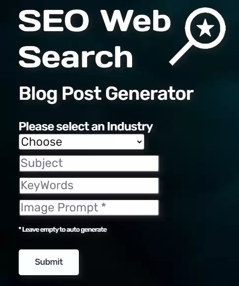 Blog Post Generator : 最终AI生成器 - SEO网络搜索