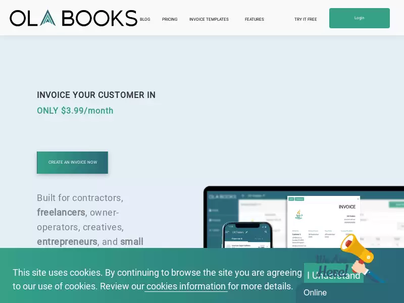 Olabooks.co : 小型企业的最佳发片软件 - Olabooks