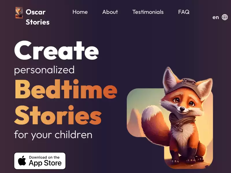 oscar stories : 儿童个性化睡前故事生成器