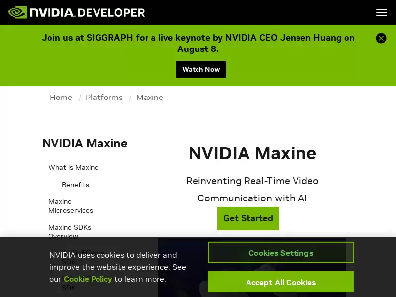 NVIDIA Maxine : GPU加速AI SDK，提升实时音视频质量