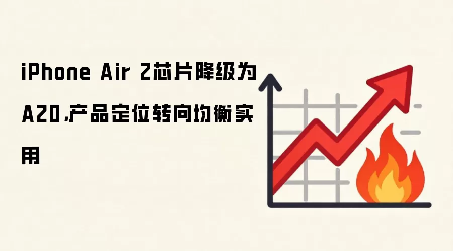 iPhone Air 2芯片降级为A20,产品定位转向均衡实用