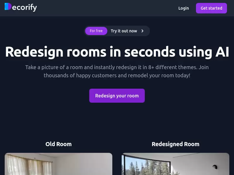 Decorify : 用AI在几秒钟内重新设计房间