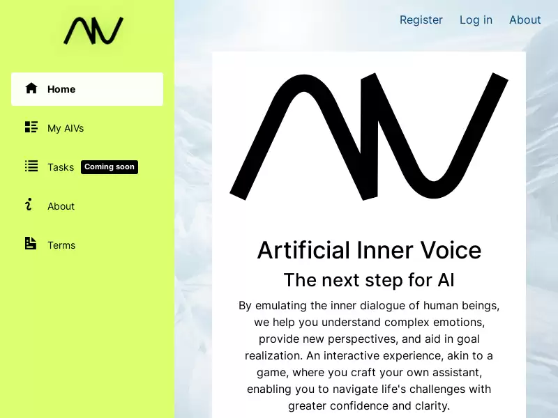 Artificial Inner Voice : 帮助你理解情感，提供新的观点，实现目标。