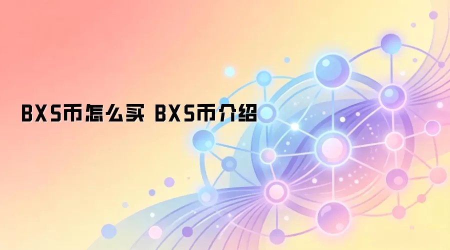 BXS币怎么买 BXS币介绍