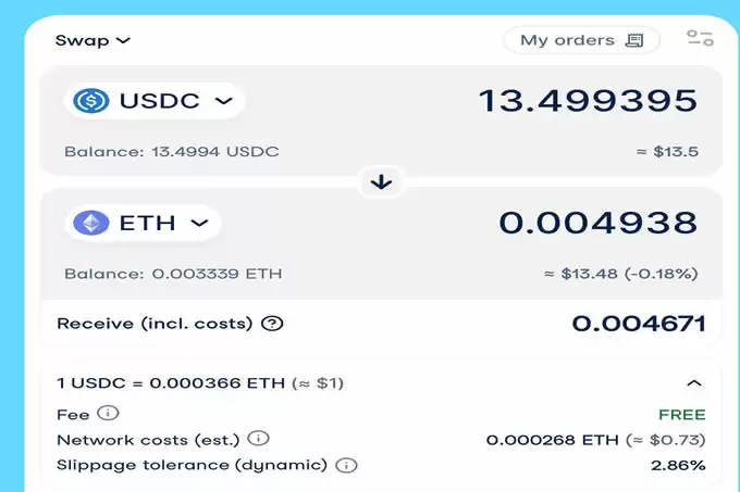 MetaMask Gas Station 与 CowSwap 等对比，注意手续费和报价差异